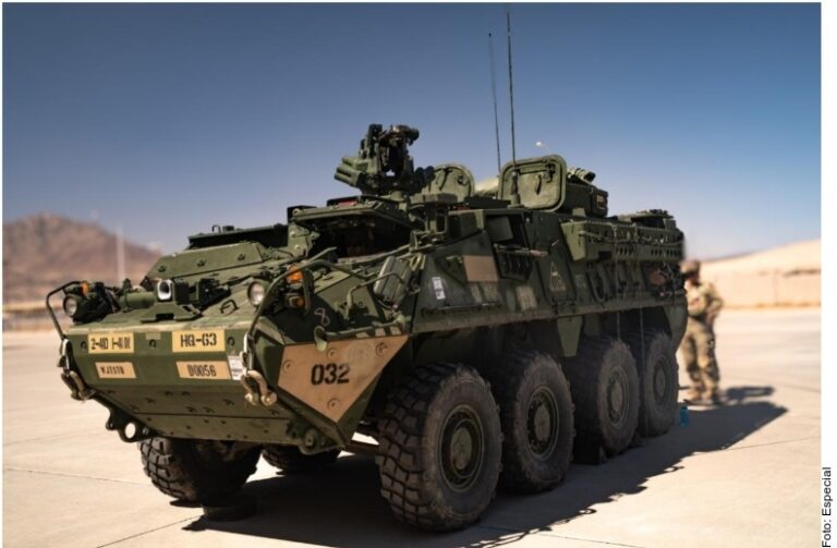 Despliegan unidad Stryker en frontera Texas-Chihuahua