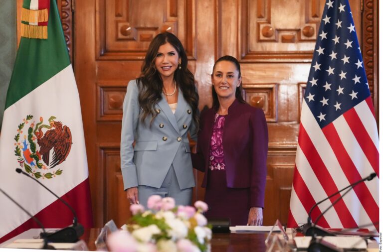 Se reúnen Sheinbaum y Secretaria de Seguridad de EU