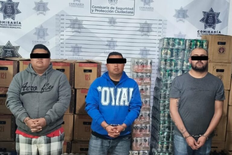 Detiene GRS a tres por venta clandestina de cerveza