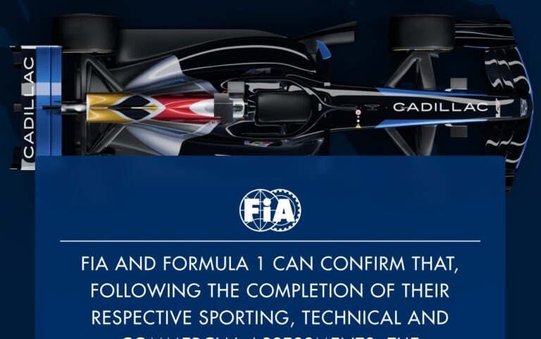 La F1 aprueba la entrada de Cadillac para la temporada 2026; será el décimo primer equipo