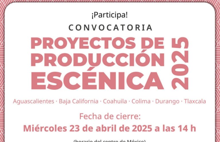 Lanza Coahuila convocatoria para Proyectos de Producción Escénica