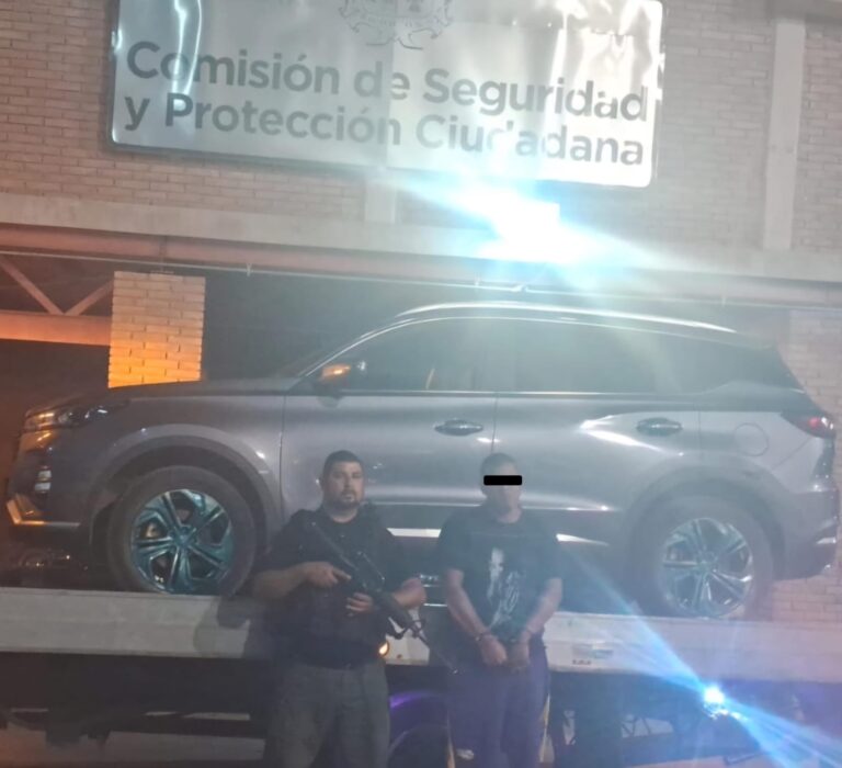 Recupera Policía Satillo camioneta robada y detiene a uno