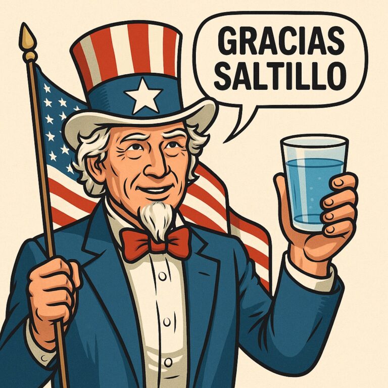 Usan agua de Saltillo para pagar deuda con Estados Unidos