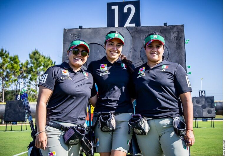 Logra México medalla de oro por equipos en arco compuesto