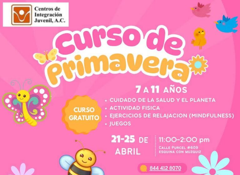 Realizará CIJ Saltillo curso de primavera para niños de 7 a 11 años
