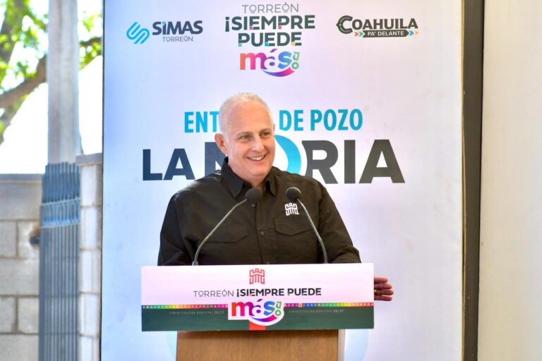 Román Alberto Cepeda González inaugura el pozo de agua “La Noria” en beneficio de más de 30 mil habitantes