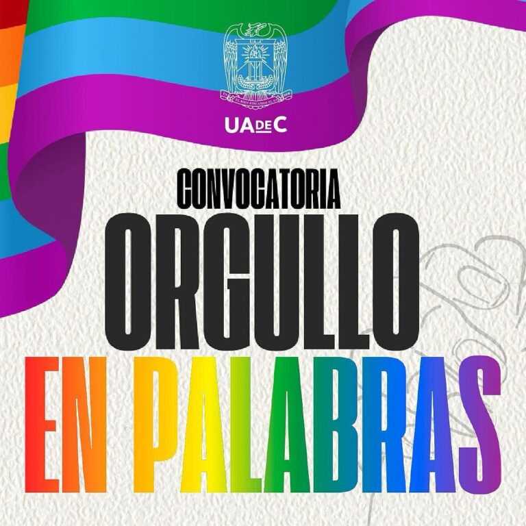 Abre UA de C la convocatoria “Orgullo en Palabras” para visibilizar experiencias LGBT+ universitarias