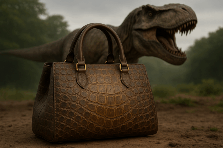 Empresa biotecnológica crea el primer cuero de dinosaurio para comercializarse en bolsas de lujo