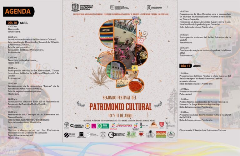 Invita UA de C al Festival del Patrimonio Cultural 2025