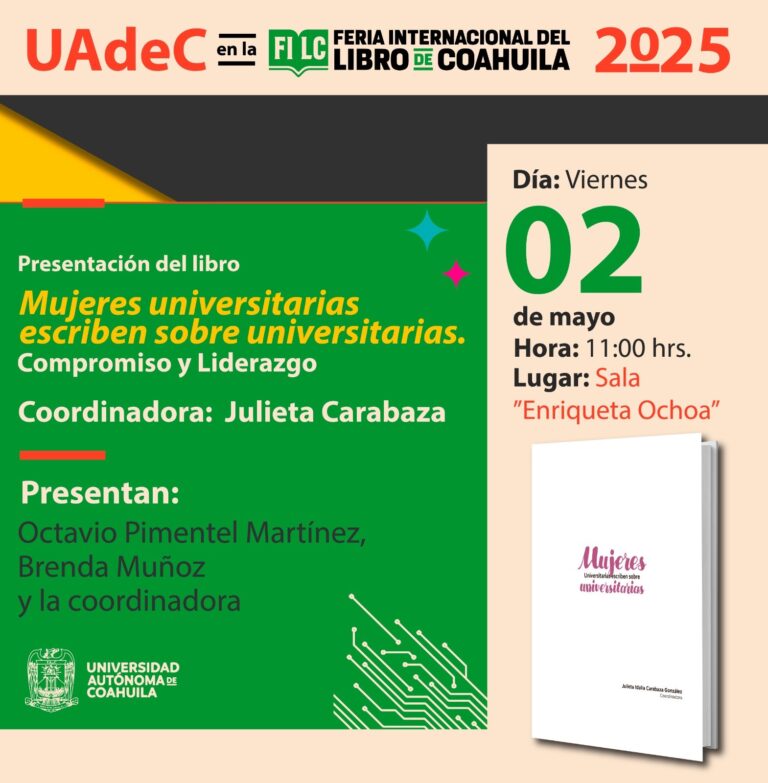 Lista la UA de C para participar en la Feria Internacional del Libro de Coahuila 2025