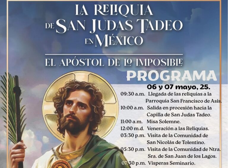 Llegarán las reliquias de San Judas Tadeo a Ramos Arizpe