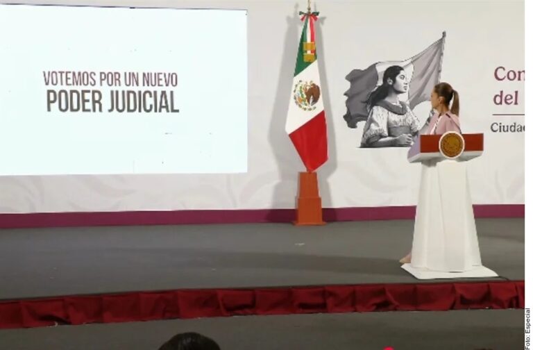 Promoverá Sheinbaum elección judicial en tiempos oficiales