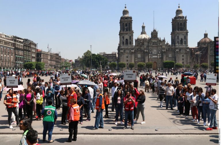 Realizan Simulacro Nacional; activan alerta sísmica