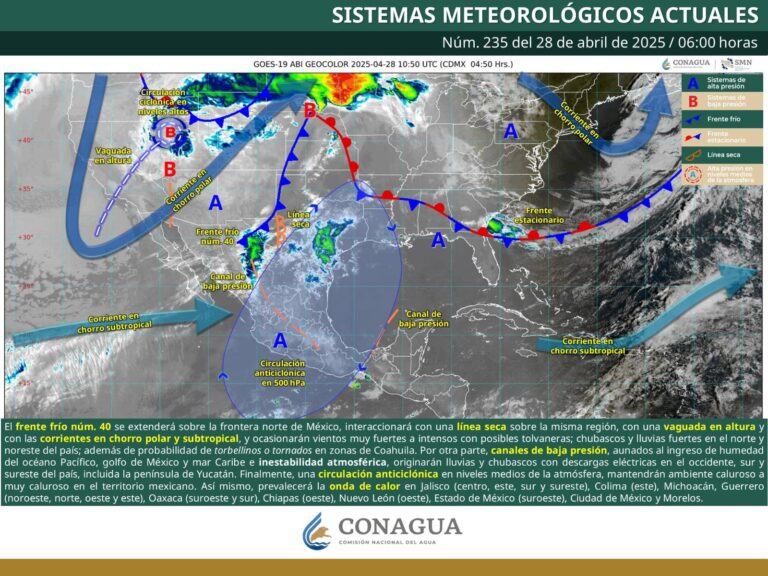 Se prevén lluvias fuertes, vientos intensos y posible formación de torbellinos o tornados en Coahuila