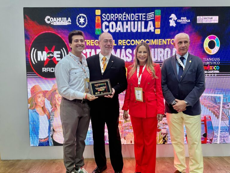 Recibe Coahuila reconocimientos internacionales en el Tianguis Turístico México 2025