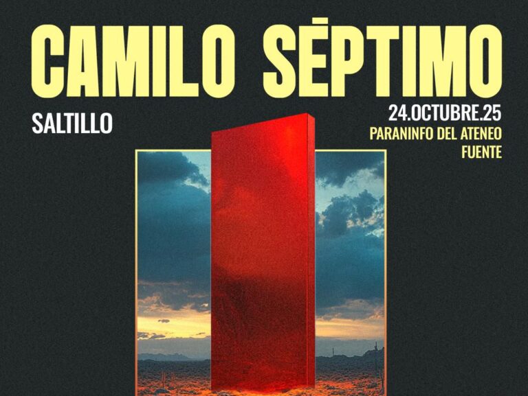 Camilo Séptimo regresa a Saltillo con su gira «Mapas». Conoce todos los detalles