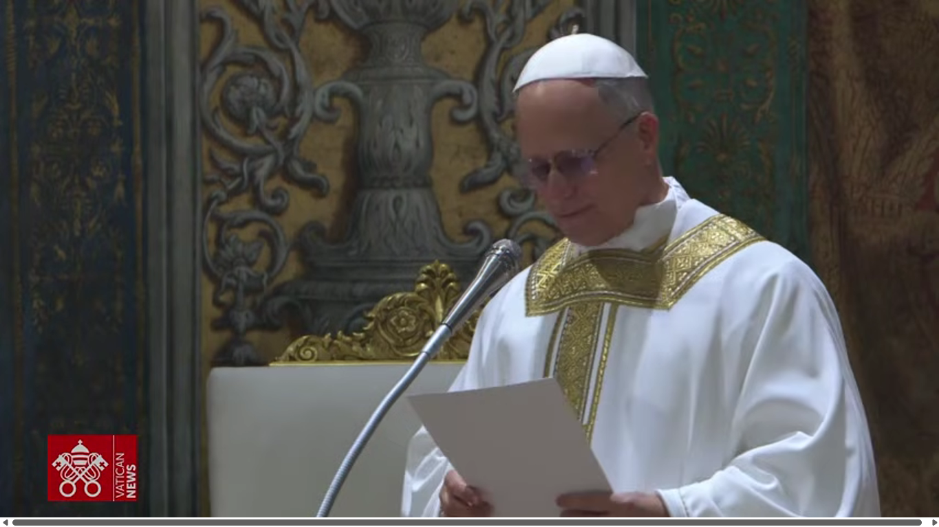 El papa León XIV celebró su primera misa desde la Capilla Sixtina