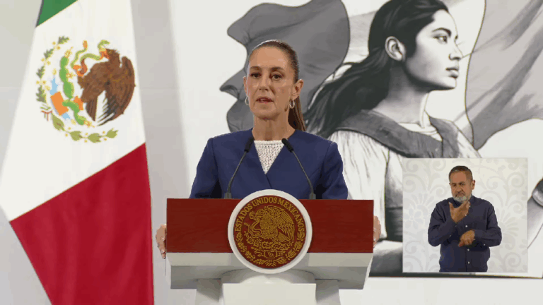 Vamos a echarle porras y buenas vibras, dice Sheinbaum de Del Toro