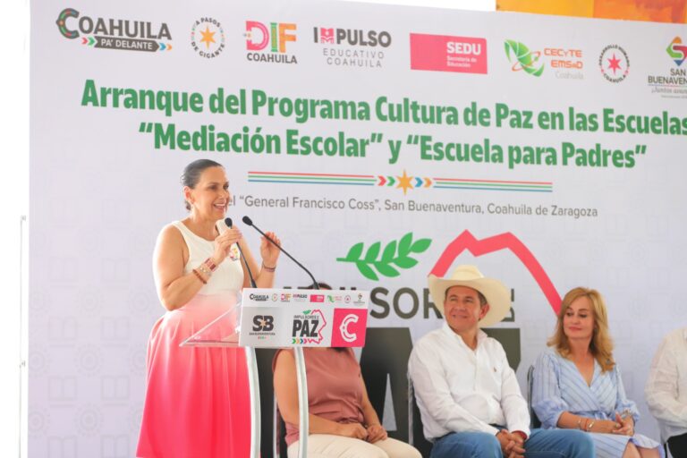 Impulsa Gobierno de Coahuila la Cultura de Paz en las Escuelas