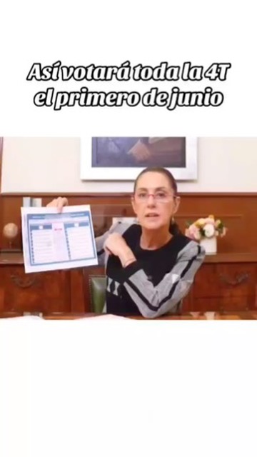 LA 4T DIFUNDE “ACORDEONES” PARA QUE LA GENTE SALGA A VOTAR POR LOS CANDIDATOS AFINES A MORENA