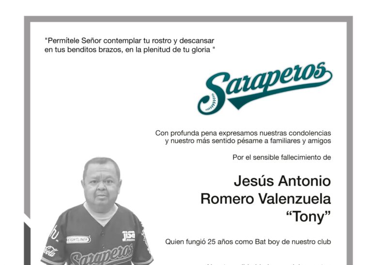 Muere Tony Valenzuela, icónico bat boy de los Saraperos de Saltillo