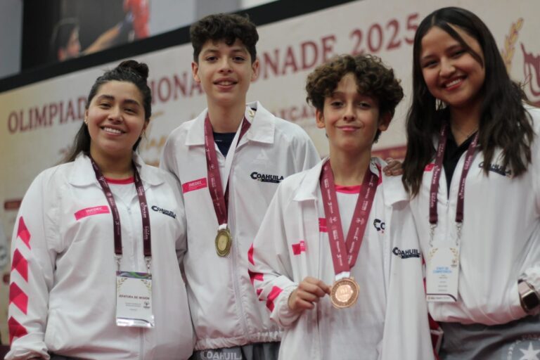 Coahuila, en el top 3 del tenis de mesa de la Olimpiada Nacional
