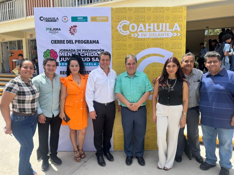 Jornadas “Mente Chida, Juventud Sana” llegaron a 8 mil jóvenes en la región sureste de Coahuila