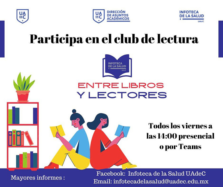 Promueve la Infoteca de la Salud de la UA de C la lectura con el club “Entre Libros y Lectores”