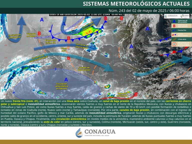 Se espera un fin de semana con lluvias intensas y vientos fuertes en Coahuila
