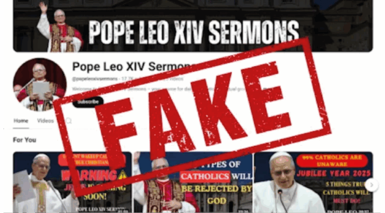 YouTube cierra un canal generado por IA que atribuía falsamente sermones al papa León XIV
