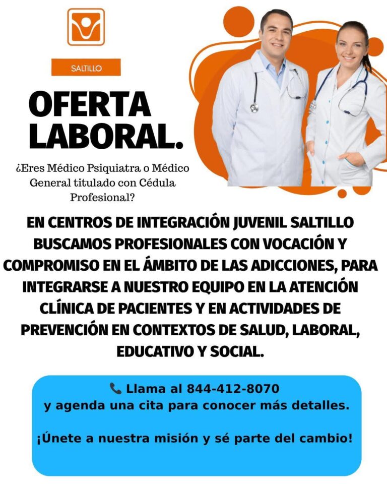 Busca CIJ Saltillo médicos generales y psiquiatras para fortalecer la atención a pacientes