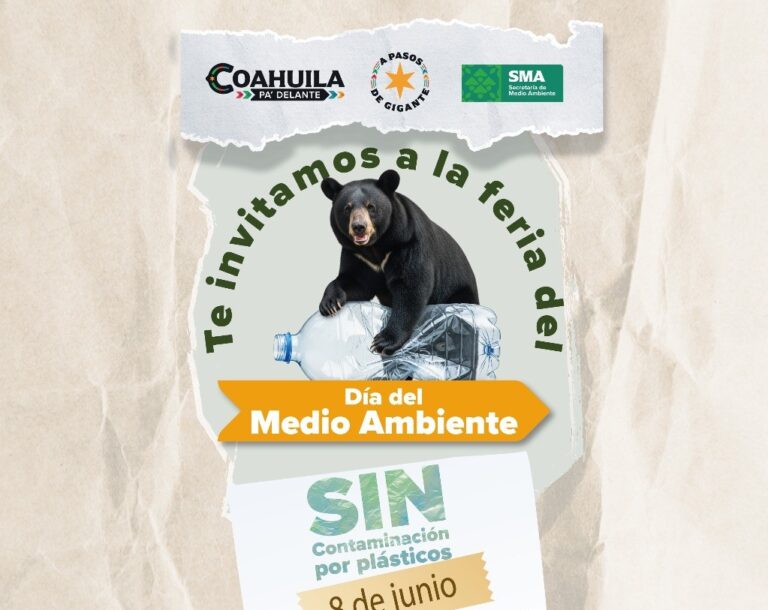 Coahuila celebra el Día Mundial del Medio Ambiente con “Feria sin Contaminación por Plásticos”   