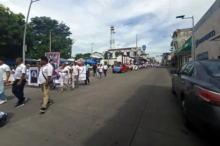 Exigen en marcha freno a violencia en Tapachula, Chiapas
