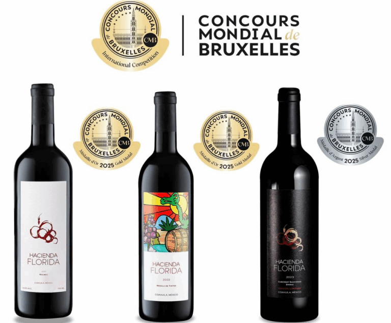 Vinos de Hacienda Florida son galardonados con oro y plata en concurso internacional