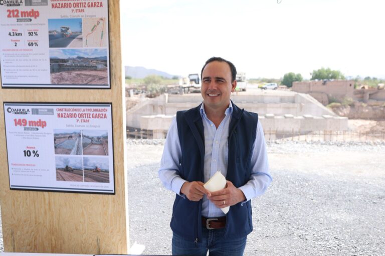 Confirma Manolo: habrá distribuidor vial en el cruce de Nazario y Vito Alessio, y otro en la carretera Los Pinos en Ramos Arizpe