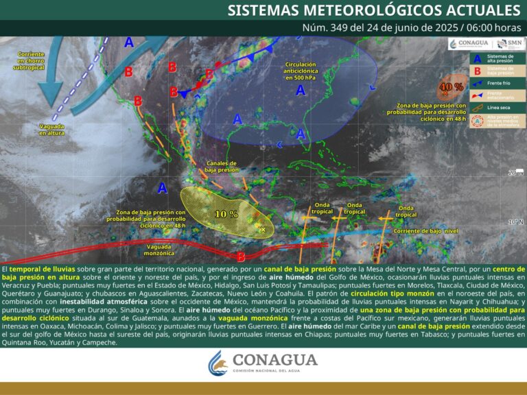 Continúan las lluvias en Coahuila: se esperan chubascos y vientos fuertes en el estado