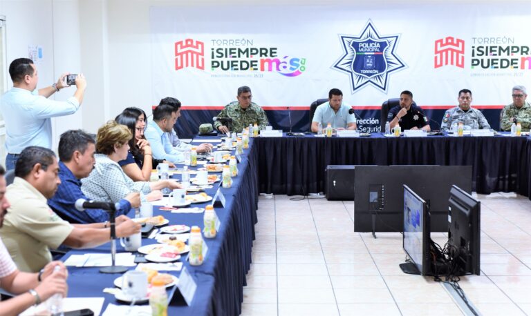 Destacan coordinación en Torreón para garantizar la seguridad en los eventos de este fin de semana
