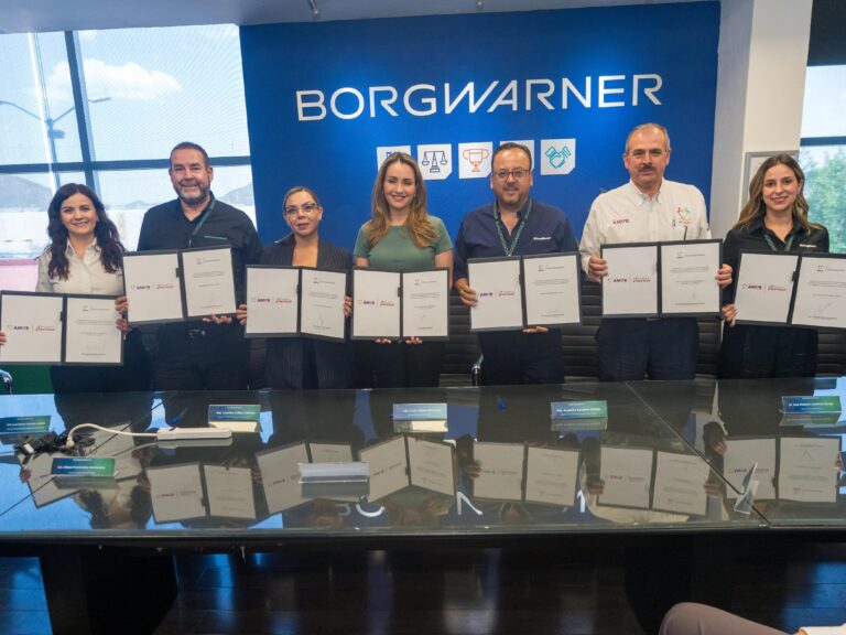Firman convenio de colaboración DIF Saltillo y la empresa Borgwarner