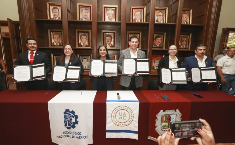 Firman alianza UA de C y el ITS para colaborar en el ámbito académico, de residencia profesional y de servicio social