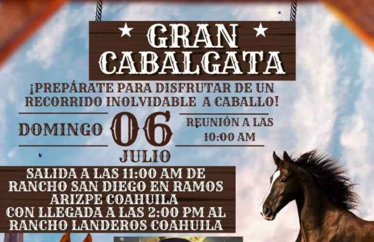 Invitan a gran cabalgata en honor a la Virgen del Refugio en el ejido Landeros de Ramos Arizpe 