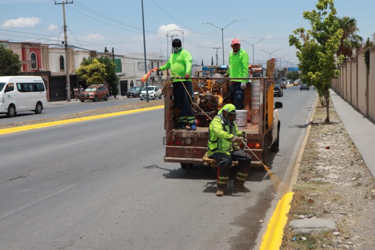 Mejora «Aquí Andamos» la entrada poniente de Saltillo