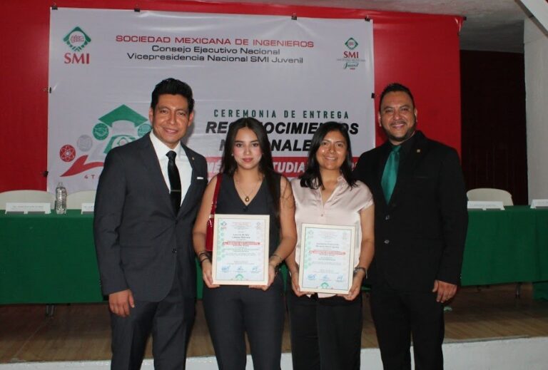 Reconocen a alumnas de la Facultad de Ciencias Biológicas de la UA de C con el Mérito Estudiantil 2025 de la Sociedad Mexicana de Ingenieros