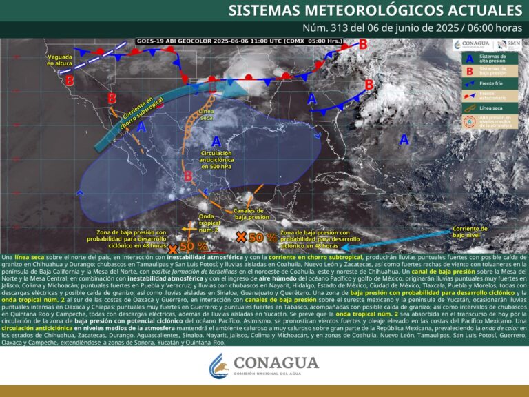 Se esperan lluvias, vientos fuertes y posible formación de torbellinos en Coahuila