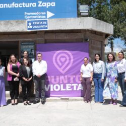 se instala001 SE INSTALA “PUNTO VIOLETA” EN LA EMPRESA TETAKAWI