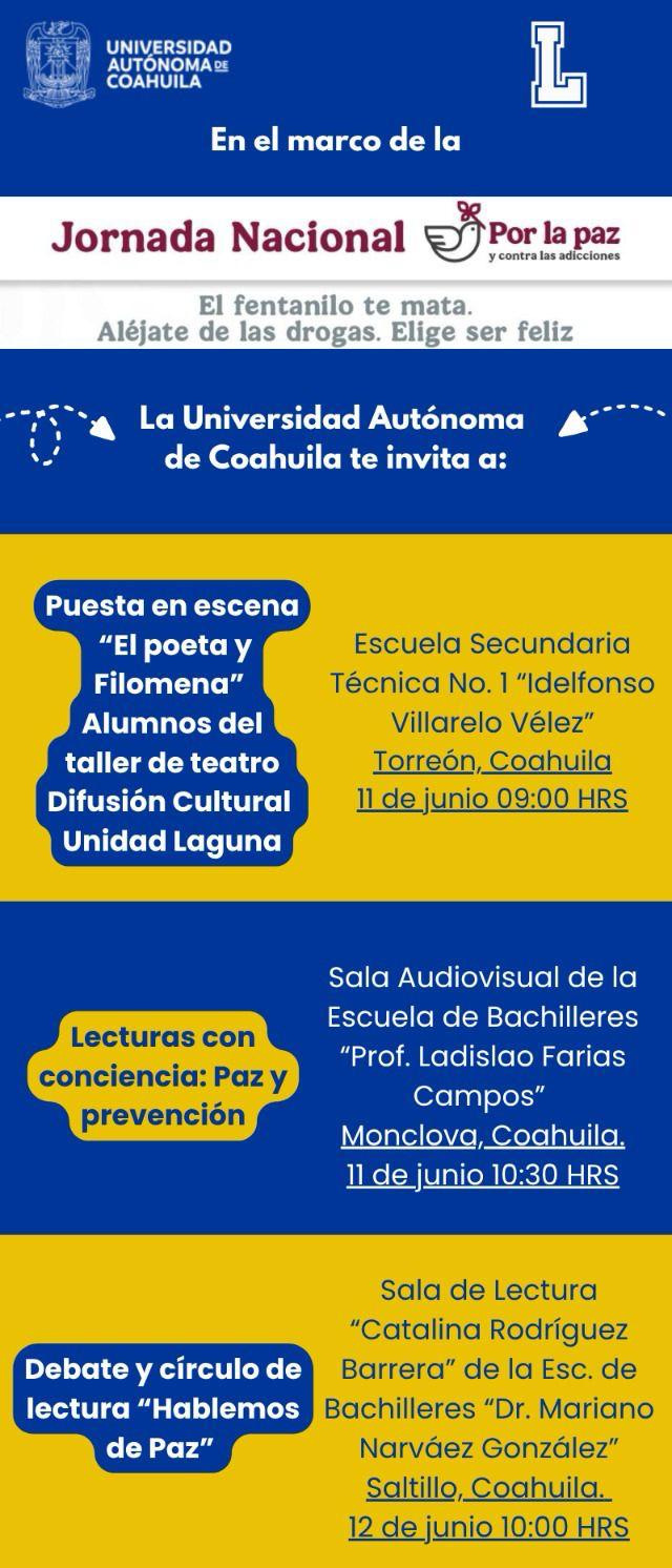 Se suma la UA de C a Jornada Nacional por la Paz y Contra las ...