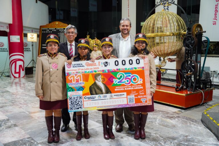Ramos Arizpe presente en México con billete conmemorativo de Lotería Nacional