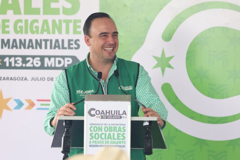 Arranca Manolo obras sociales en Los Cinco Manantiales