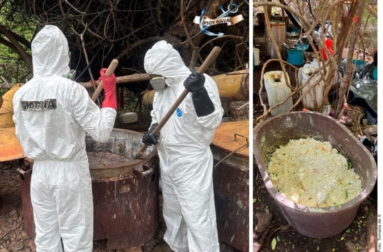 Aseguran casi una tonelada de metanfetamina en Sinaloa