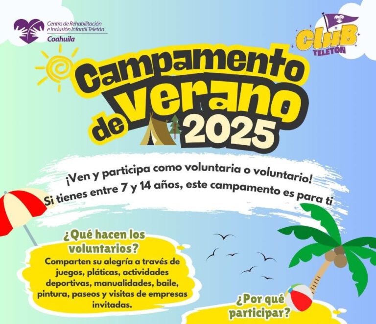 CRIT Coahuila lanza convocatoria para voluntarios en su campamento de verano 2025