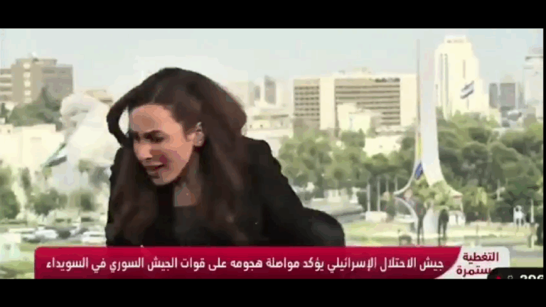 Viral: televisora grabó en vivo el ataque de Israel a Damasco